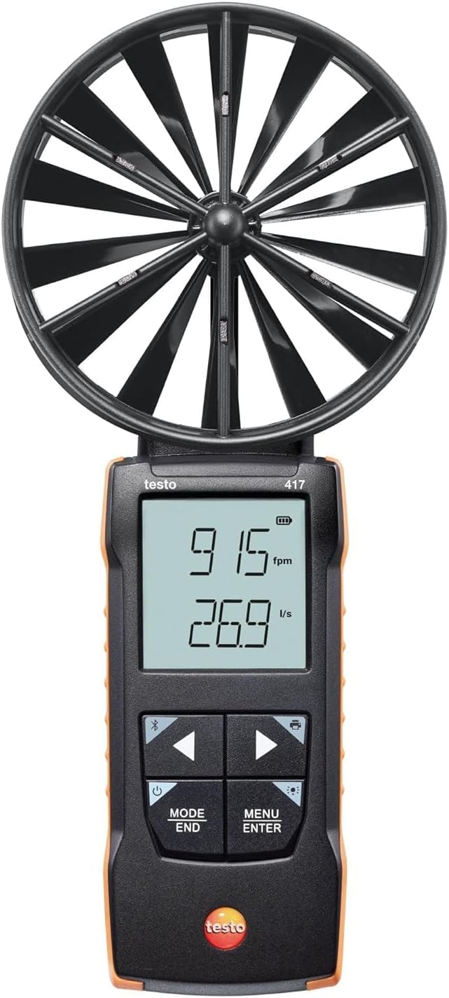 TESTO Propeller Anemometer 417 100 mm with Connection app-TESTO-0563 0417