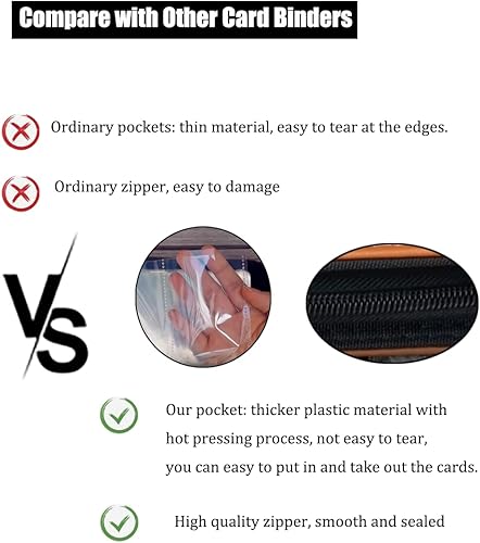 Miniatura 4 de Carpeta de tarjetas de baloncesto con mangas 900 bolsillos grande para tarjetas de baloncesto carpeta de tarjetas deportivas para tarjetas de la NBA