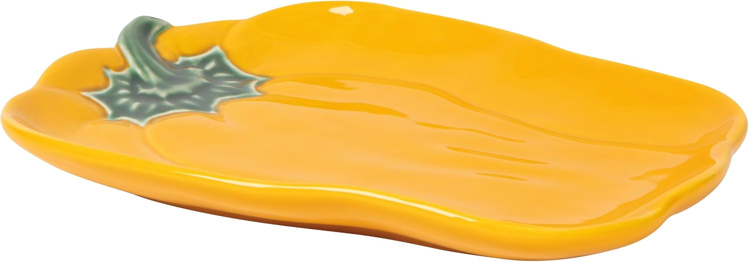 Now Designs Bell Pepper Collection Stoneware Dish, Bell Pepper Shaped, W6 x L8.75in, Dishwasher & Microwave Safe