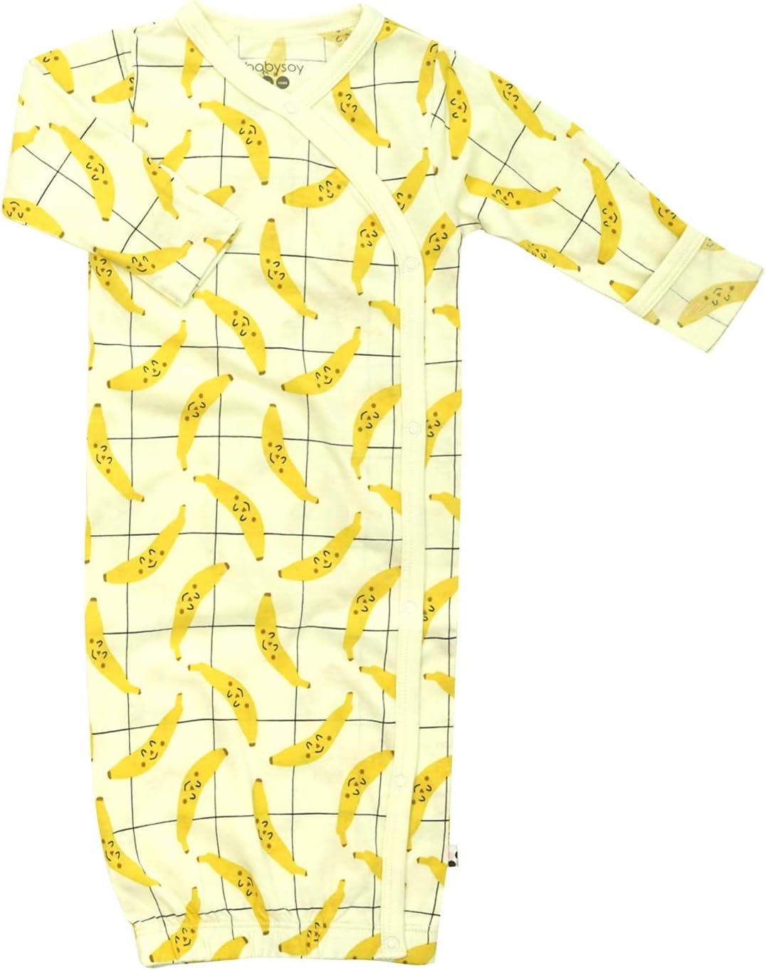 Babysoy Newborn Baby Kimono Wrap Around Snap Sleeper Gown Sack Bundler