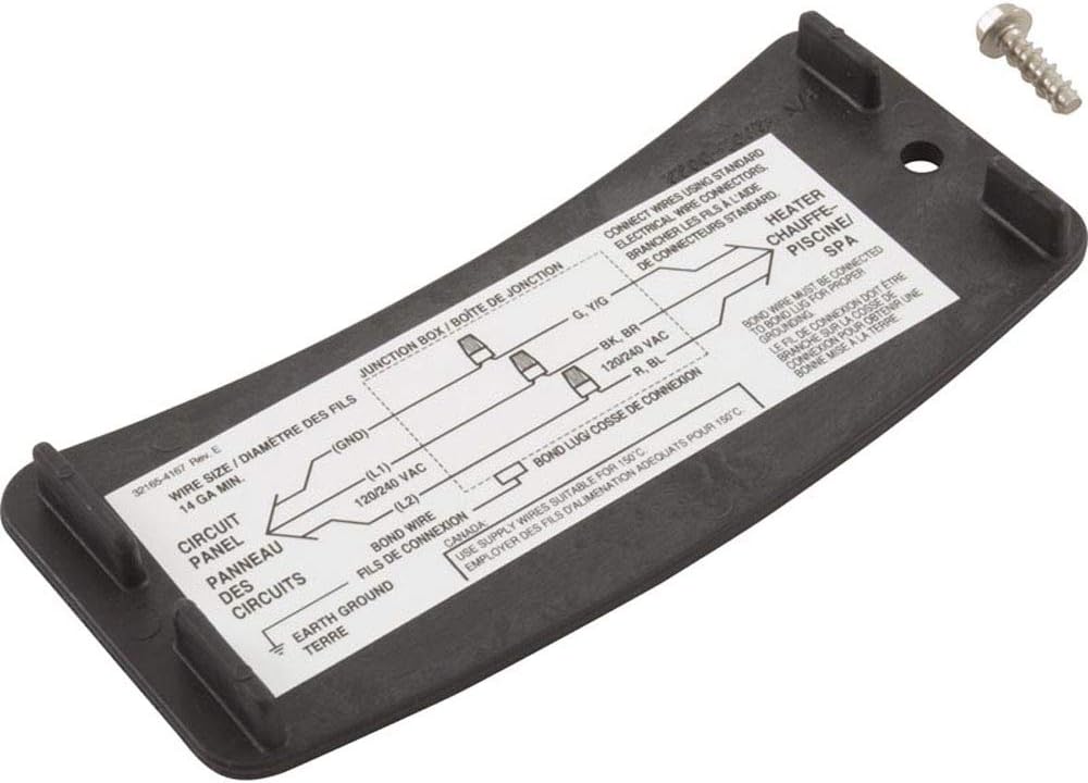 Pentair 77707-0022 Junction Box Cover Replacement Kit Sta-Rite Max-E-Therm Pool and Spa Heater