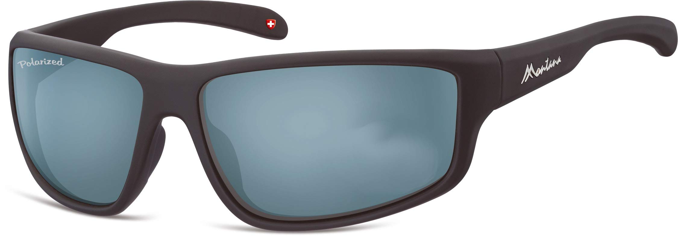 montana Men's Sport Sunglasses - Black Mirror Polarized - SP313