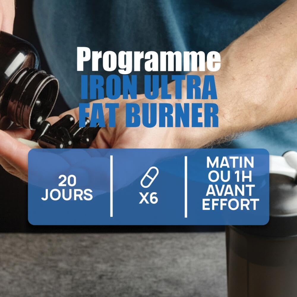 PACK Objectif Minceur BRULE GRAISSE IRON ULTRA FAT BURNER E.A.A + LIQUID BURNER Pina Colada 3 en 1 - Minceur Femme et Homme - Eric Favre