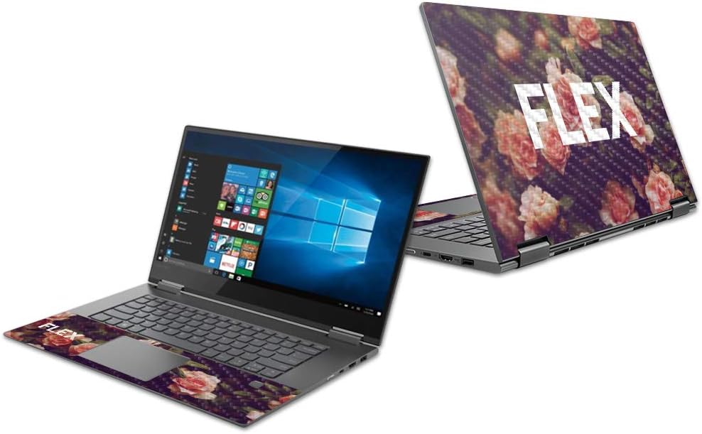 MightySkins Carbon Fiber Skin for Lenovo Yoga 730 15" (2018) - Flex,Protective, Durable Textured Carbon Fiber Finish,Easy to Apply, Remove, and Change Styles,