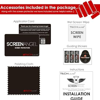TECHGEAR [2 Pack Screen Protector fits Honor Magic 6 Pro 5G [Screen Angel Edition] [Case Friendly] [Bubble Free] [FULL Screen Coverage] HD Clear Flexible TPU Film