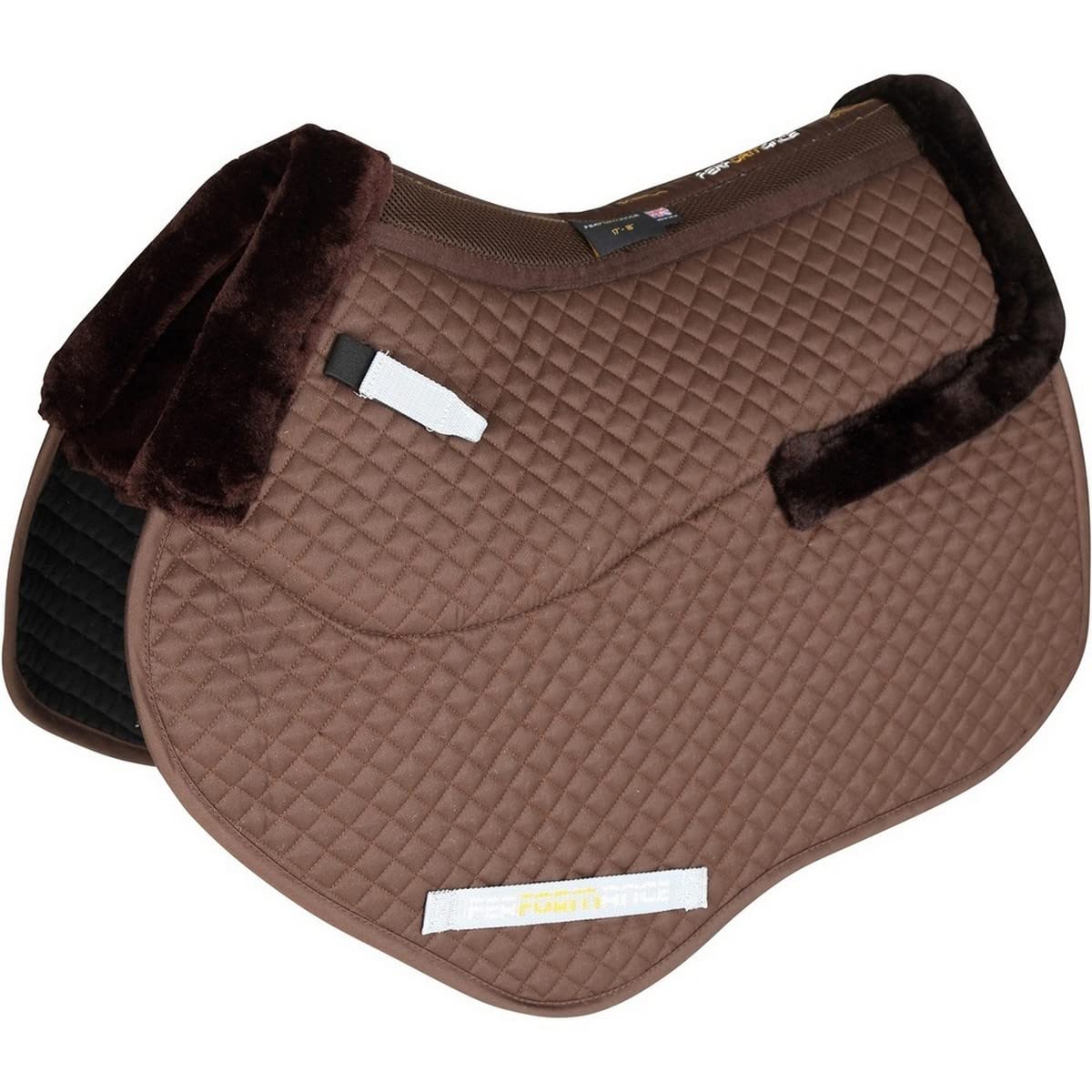 Shires Performance Half Lined Jump Saddlecloth 15-16.5" Brown