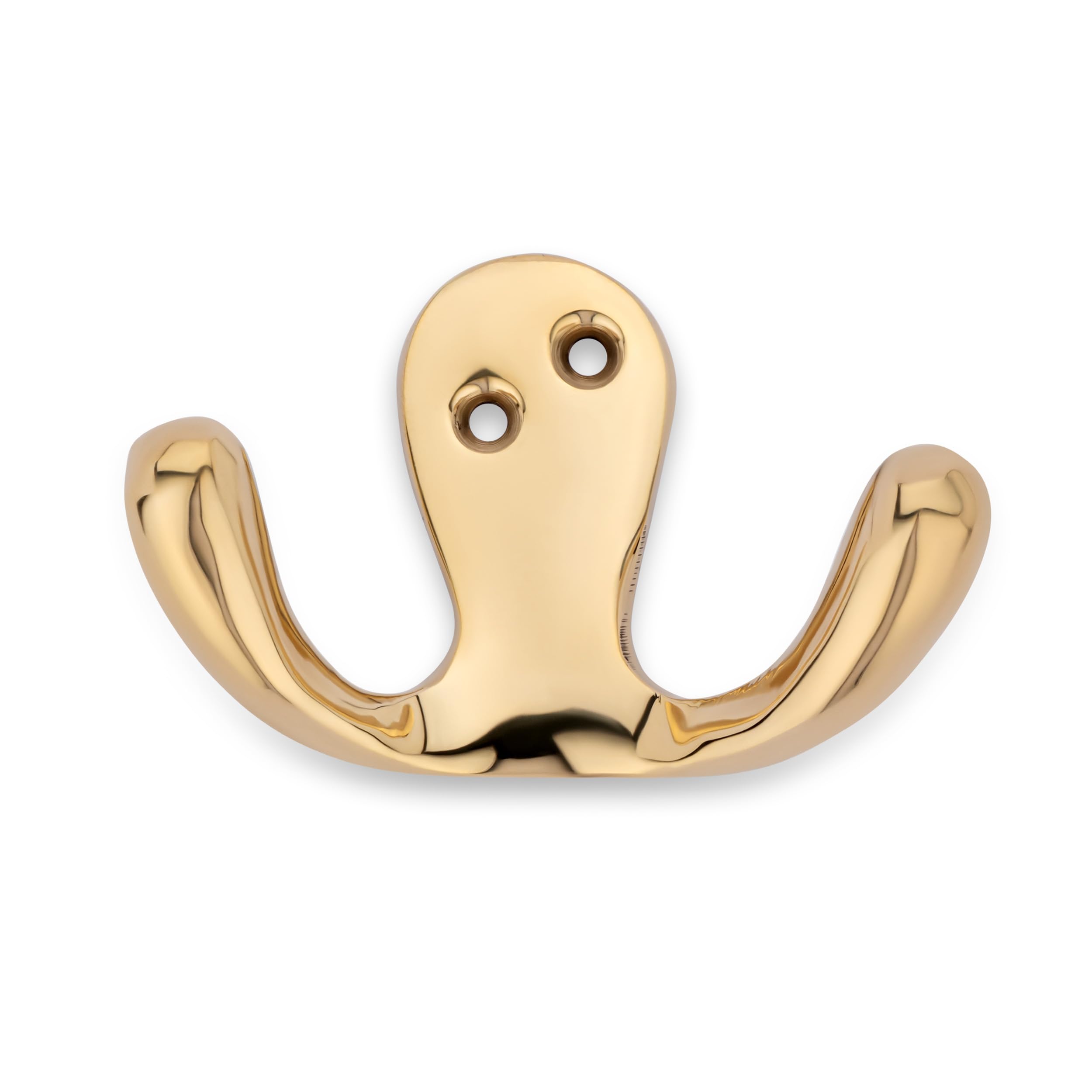 NKlaus Gancio Doppio In Ottone Massiccio 6,5x4,5 Cm – Stile Marittimo Per Appendiabiti E Accessori - 2