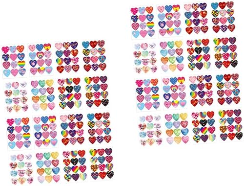 STOBOK 32 Sheets Heart Envelope Sticker Heart Stickers Colorful Heart Labels Valentines Day Stickers Gay Pride Gift Stickers Adhesive Envelop disponible en Yaxa Peru