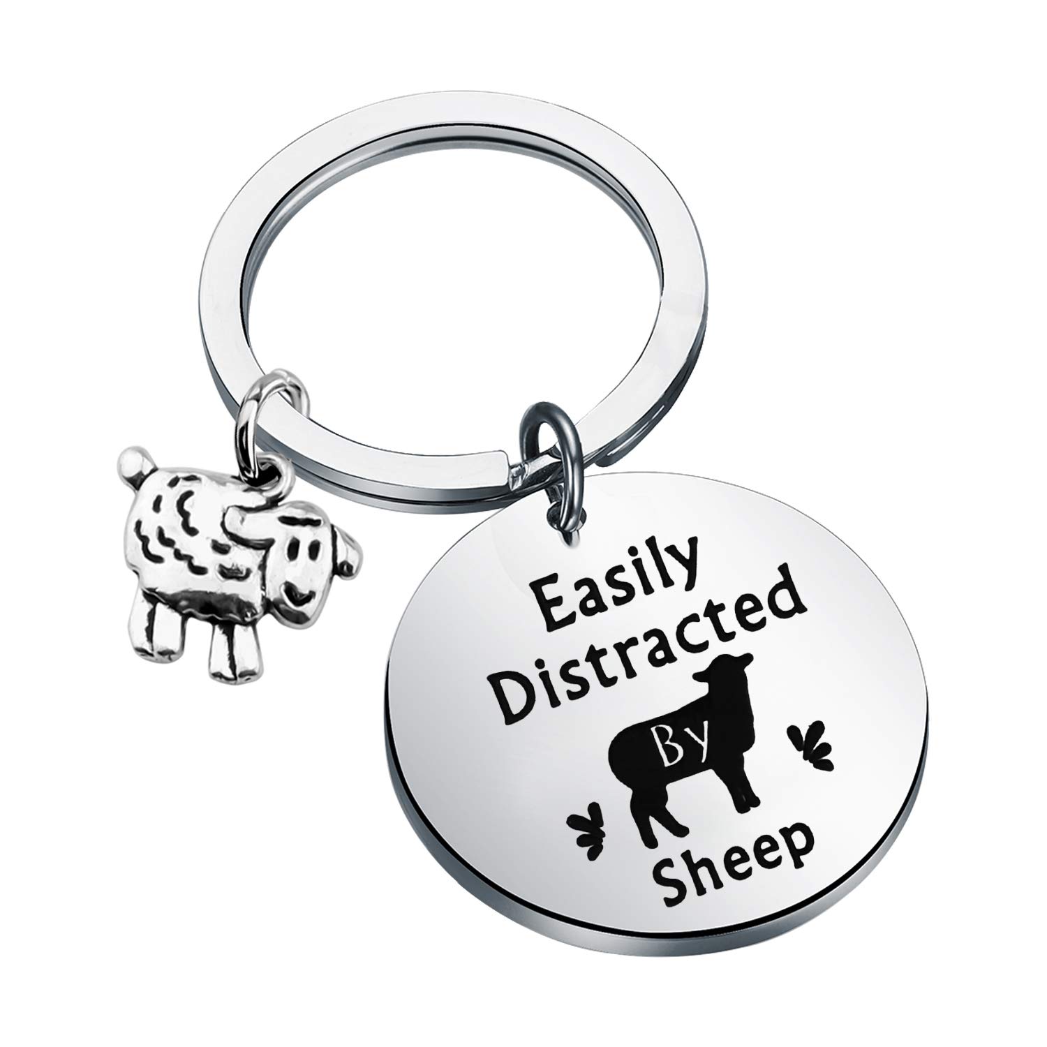 WSNANGSheep Lover Gift - Keychain Jewelry for Sheep Enthusiasts and Lovers