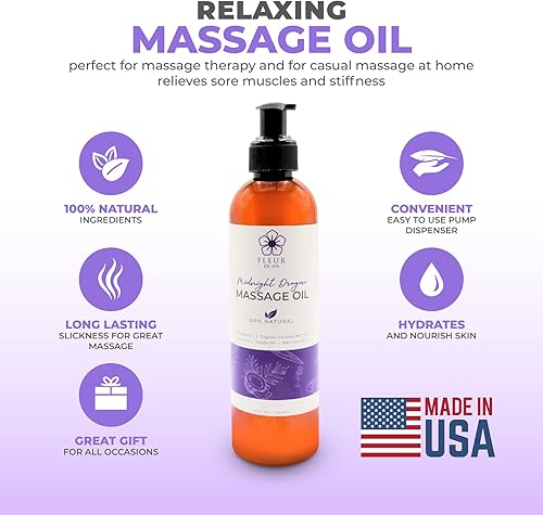 Miniatura 3 de Aceite terapéutico para masaje corporal, aceites de cártamo y coco orgánicos, para dolores musculares y rigidez, aceites de acai, jojoba y aloe