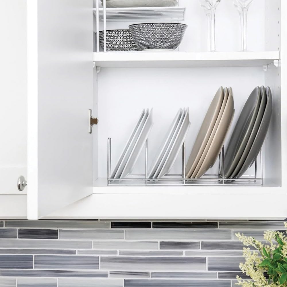 Chrome Plate Rack - 4 Tier Dish Organizer -4