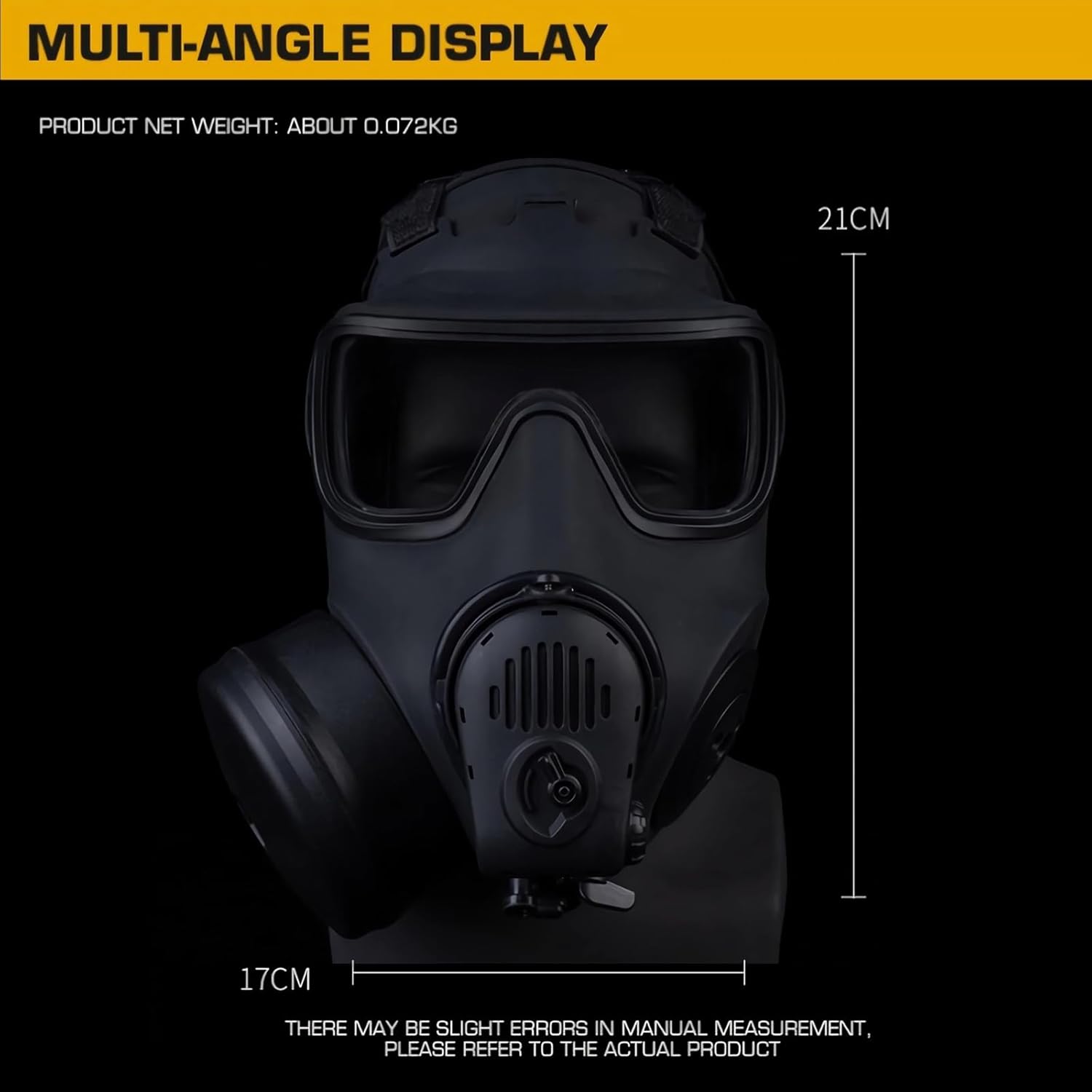 Airsoft Tactical Full Face Mask Model Filter Respirator Built-in Fan and Microphone for Cosplay CS Sport Game Movie Props