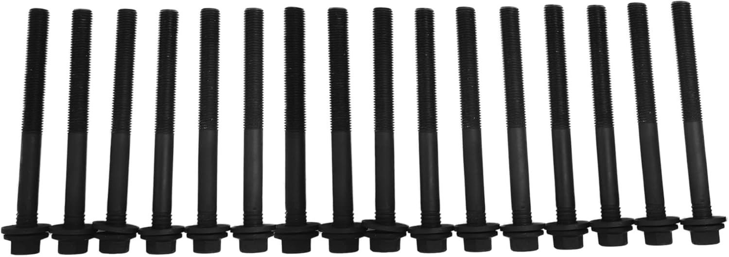 TOM - 16 Cylinder Head Bolts For Chrysler 200 300 Dodge Jeep Cherokee Ram VW 3.2L 3.6L 2011 2012 2013 2014 2015 2016 2017
