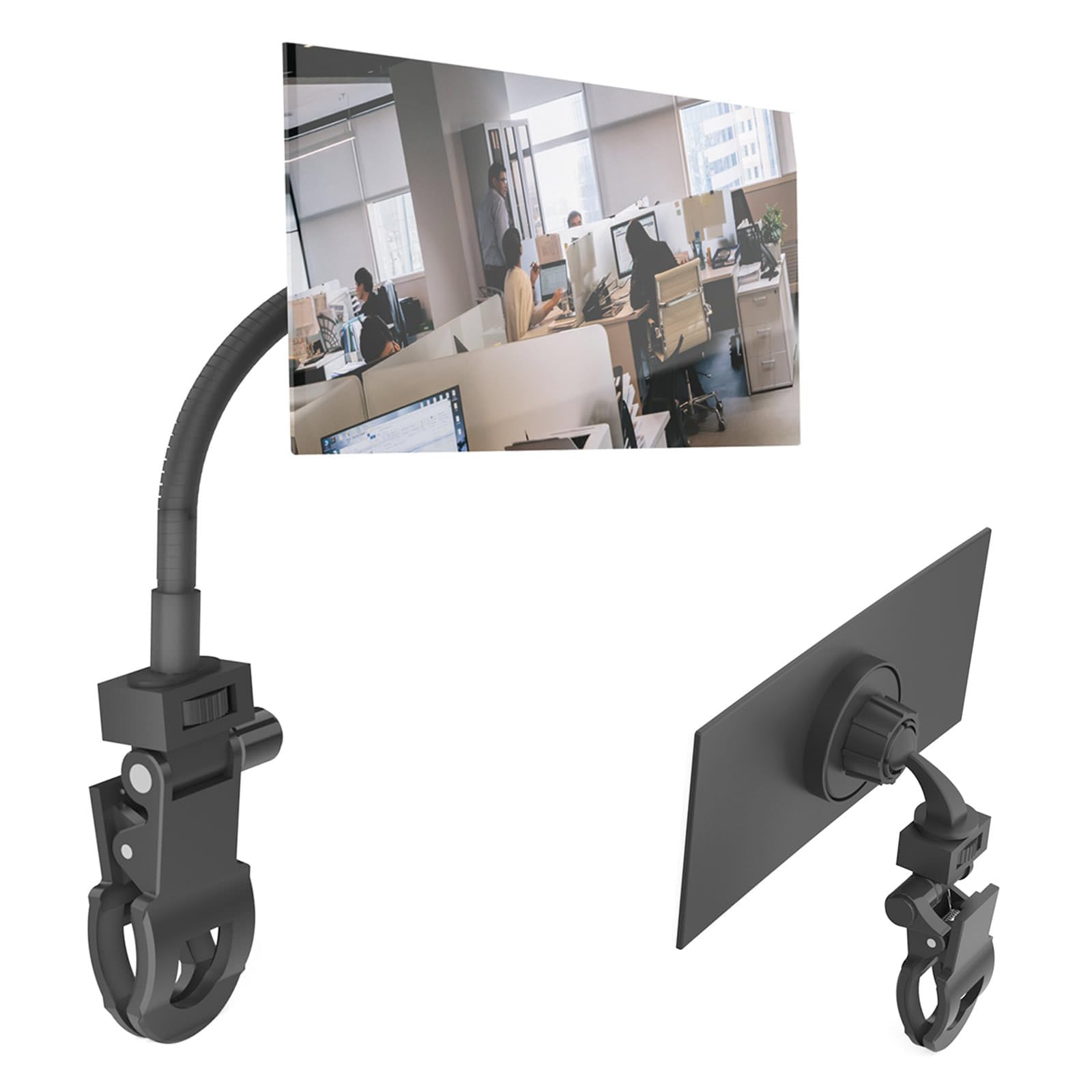 Cubicle Mirror Clip On Security Mirror For Desk Or Monitor | Adjustable ...