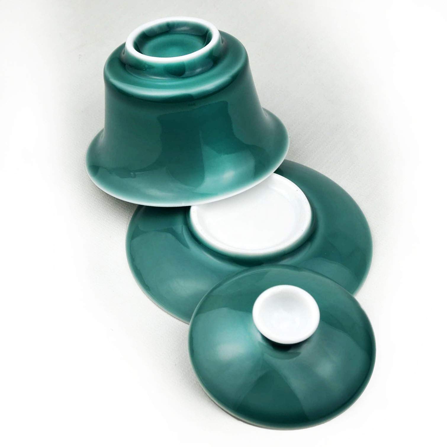 Stara filiżanka do herbaty Gaiwan Porcelain Gaiwan 5oz/150ml Biała szkliwiona filiżanka do herbaty waza chiński zestaw pokrywek do sankai miska pokrywka spodek