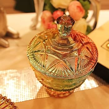 オールド・バカラ 希少型 金彩 蓋物 ゴールド 小物入れ キャンディボックス バカラ 小物入れ – アンティークテーブルウェア