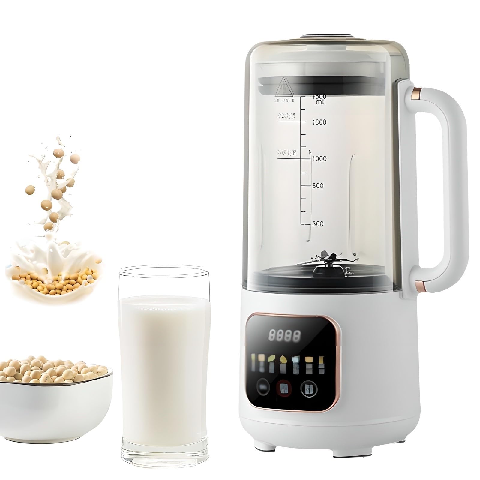 Machine à lait noix silencieuse 1500 ml avec maintien au chaud et autonettoyage