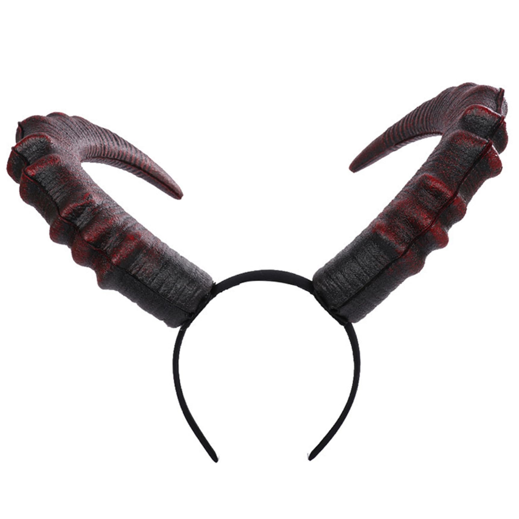 Aetherize Horns Headband Gothic Demon Horn Realistic Devil Horns Headband Comfortable Cosplay Accessory for Halloween, Costume Parties, Cosplay Devil