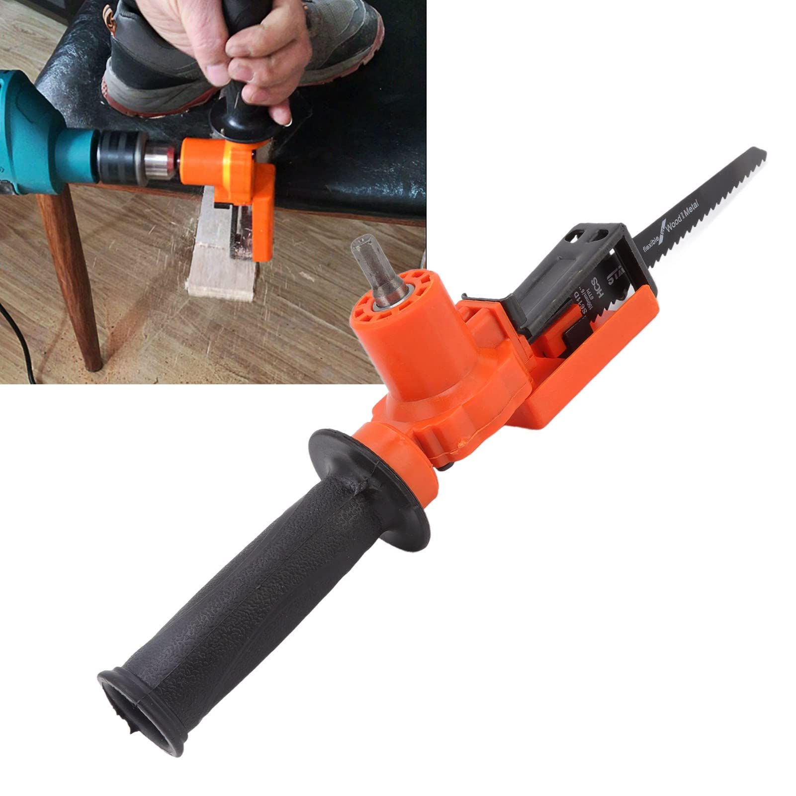 Scie alternative avec lames amovibles, Scie alternative électrique portable pour couper des tuyaux en bois, en métal et en PVC