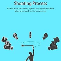 Vista 4 de Bullet Time Handle Trípode multifuncional plegable de mesa para insta360 X5/X4 Insta 360 X3, ONE RS, GO 2, ONE X2, ONE R, ONE X ONE RS Sport Camera