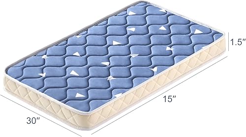 Miniatura 3 de LILYVIBEBEARHAPPY Colchón de moisés para bebé, transpirable, hipoalergénico, espuma de alta calidad, no tóxico, rectangular, impermeable, uso de