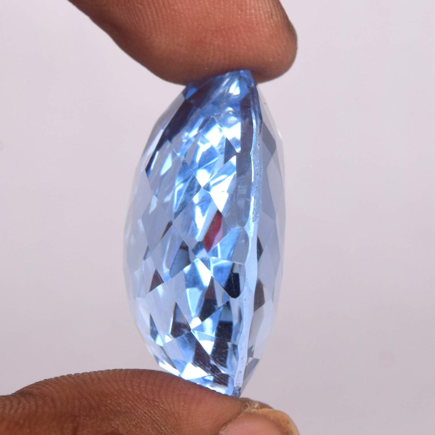 GEMHUB Gemstones For Jewerly Pink Topaz | Green Amethyst | Blue Topaz | Color-Change Alexandrite Pear | Square | Cushion Jewelry Making
