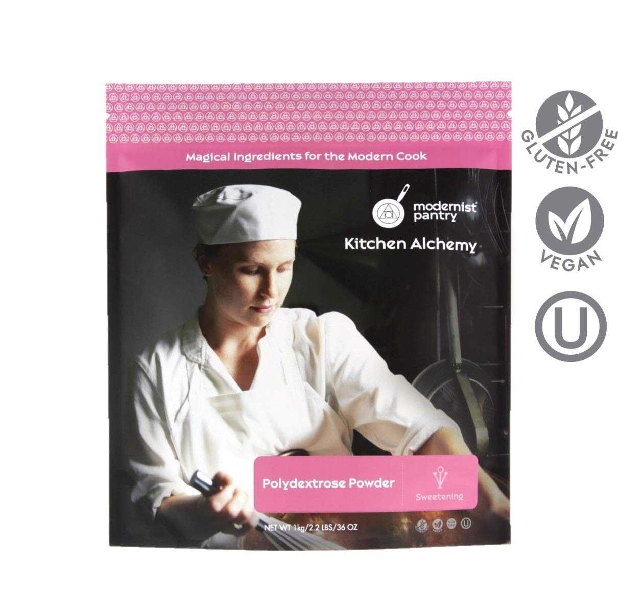 Pure Polydextrose Powder Vegan Gluten-Free OU Kosher Certified - 1kg/2.2lbs/36oz