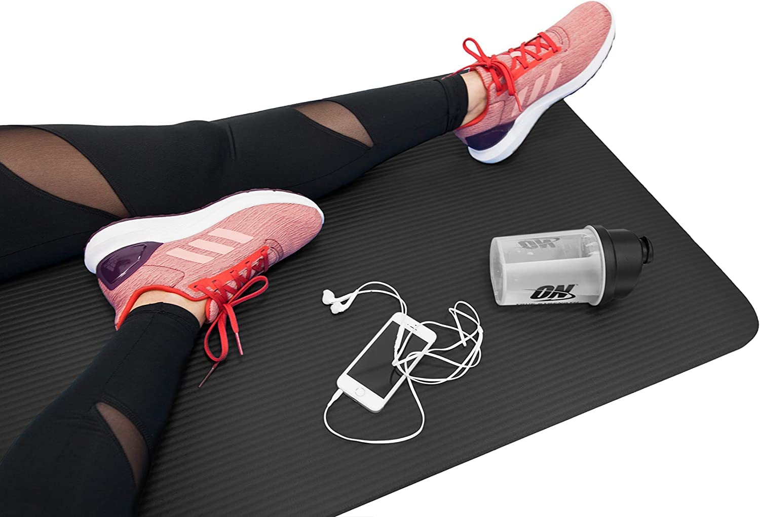 Tapis De Yoga TechFit 180x60x10mm - NBR Antidérapant Pour Fitness, Pilates, Étirements