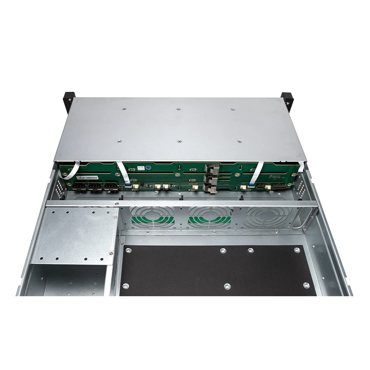 UNYKAch Chasis Rack Hot Swap HSW6212 (Sustitución de Bahías en Caliente) 2U, ATX, 12 Bahías Compatibles con Discos de 3,5″ o 2.5”, 4 Ventiladores de 80 mm, 2 USB 2.0