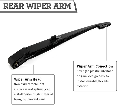 Vista 230 de Juego de tuercas de repuesto para limpiaparabrisas trasero para Jaguar F-PACE 2017-2022, conjunto de accesorios de cubierta del limpiaparabrisas