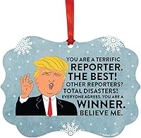 Vista 65 de Andaz Press Presidente Donald Trump Fancy Frame Recuerdo Adorno de Navidad, Regalo de broma de Técnico de Farmacia, 1 paquete, divertidas ideas