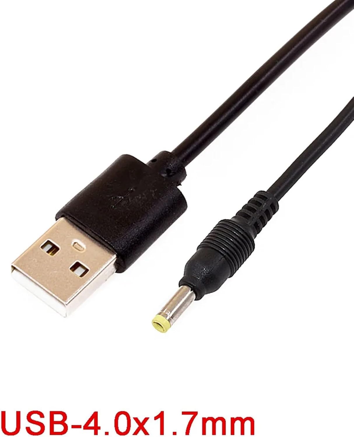 1Pcs 5V USB Male to DC Power Cable Connector 5.5 * 2.1/2.5mm 3.5 * 1.35/4.0 * 1.7/2.5 * 0.7mm DC Lamp Charging Wire(USB-DC 4.0x1.7mm,2M)