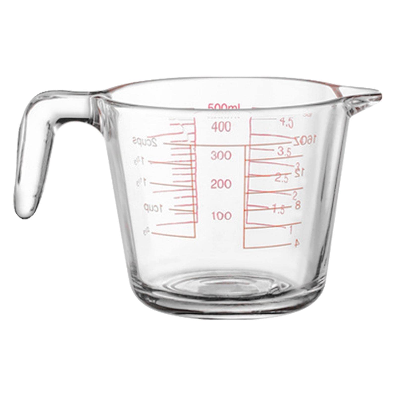 Taza Medidora de Vidrio Resistente Al, Utensilio de Cocina, Taza Medidora de Vidrio Transparente para El Hogar, El 18x10.5x10cm