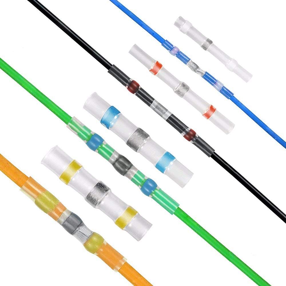 NO-LOGO X-Baofu, 300Pcs Conectores de Alambre de Sello de Soldadura, Terminales termocontraíbles Conectores Terminales Conectores de Cable eléctrico Waterp Aislado (Color : Picture)