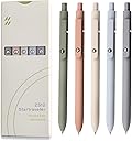 Gel Pens, 5 Pcs 0.5mm Black Ink Pens Fine Point Smooth Writing Pens, High-End Series Pens for Journaling Note Taking, Cute Office School Supplies Gifts for Women Men (Morandi)