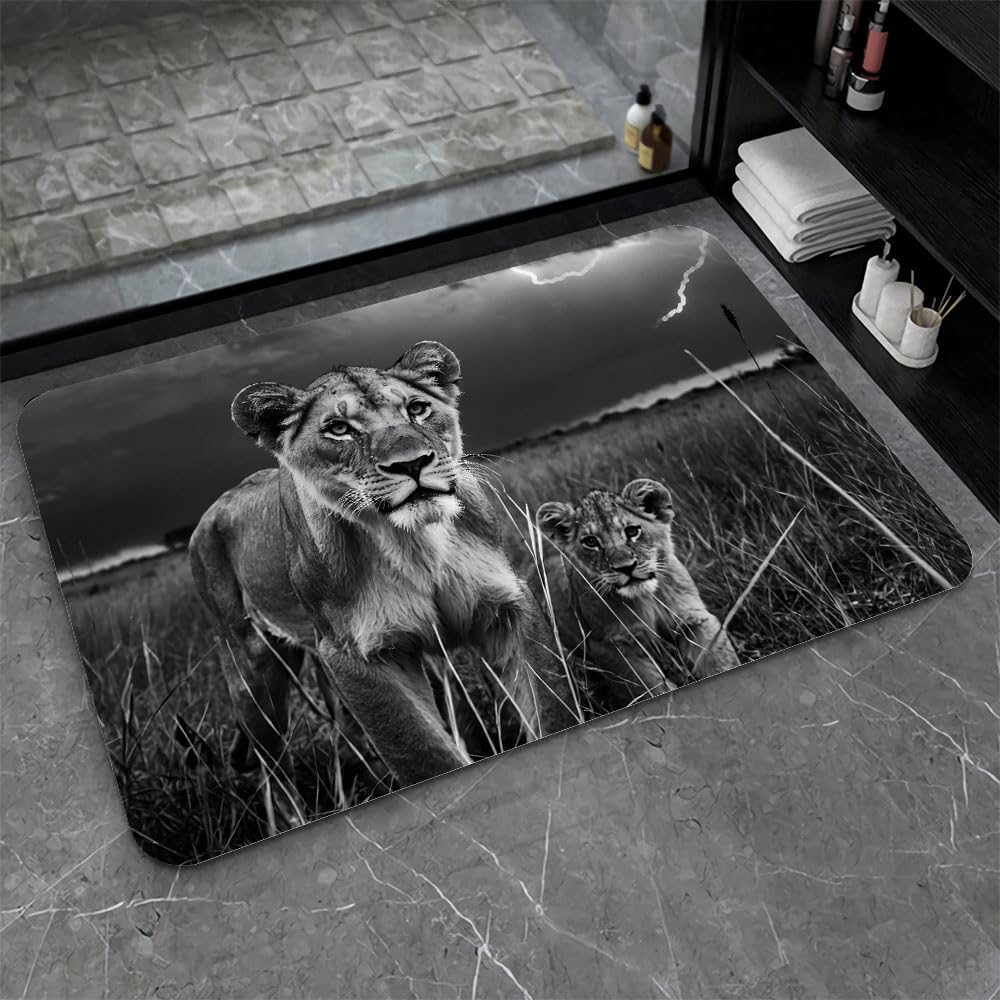 Alfombrilla de baño para cocina y duchas modernas con diseño mármol