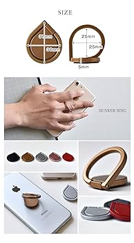 バンカーリング的な Amazon | しずく型 フラット バンカーリング スマートフォン