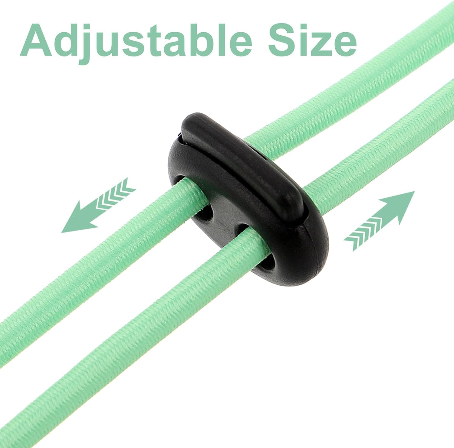 SOLUSTRE 2pcs Adjustable Kayak Paddle Leash Bungee Cord Tether Strap, Green Paddle Safety Rope for Kayaking, Canoeing, Fishing, Outdoor Water Sports Accessories