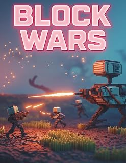 Block Wars: Grid Notebook for Sci-Fi Fans, Voxel Art Creators & Pixel Gamers – 8.5" x 11", 160 Pages