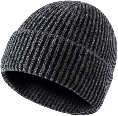 Hombres Mujeres Lana Tejer Sombreros Otoño e Invierno Cálido Beanie Sombrero Masculino Lana Knit Cap