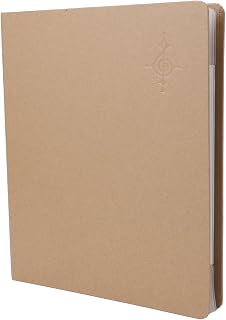 Gavigain Music Sheet Organizer Binder, Waterproof Leatherette, Lay Flat Design, Portable Compact Music Folder for Musicians, Teachers, Performers