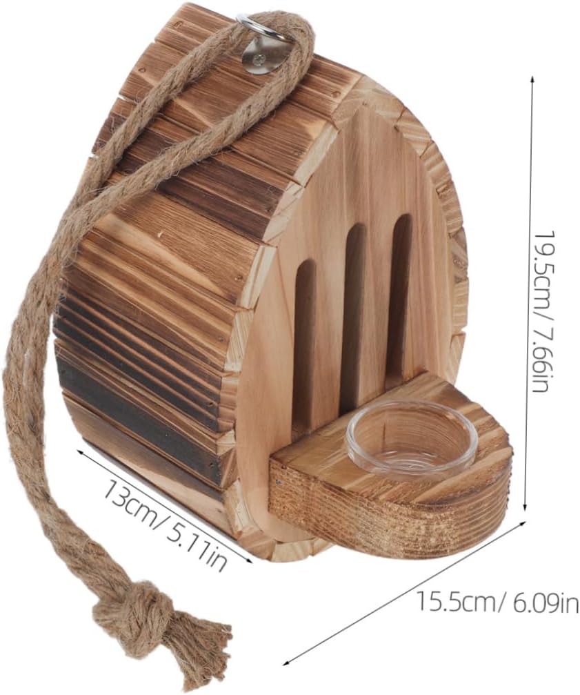 Toddmomy Wooden Butterfly House and Feeder Outdoor Hanging Habitat for Butterflies Space-Saving Garden Decoration Encourages Nesting and Visits Your