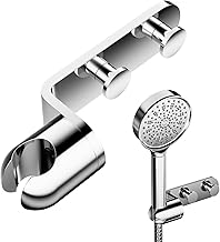 Cobbe Shower Head Holder, Strong Adhesive Waterproof Shower Holders, No Drilling Wall Mount Bracket, 360°Adjustable Shower Holder Replacement, Chrome