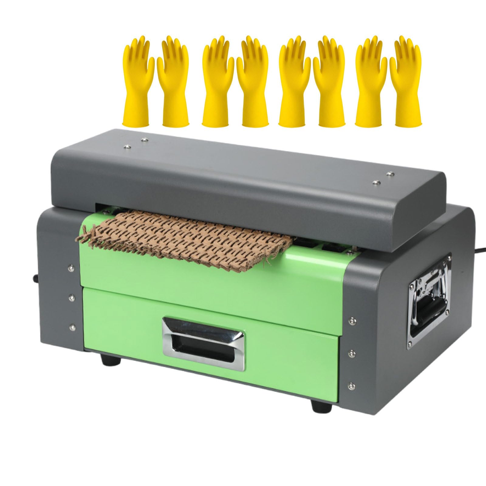 JXYQ Carton Cutting Machine 200W,Waste Cardboard Shredder With 4 X Gloves,Honeycomb Packaging Machine 3M/Min Waste Cardboard Slitting Tool, For Factory
