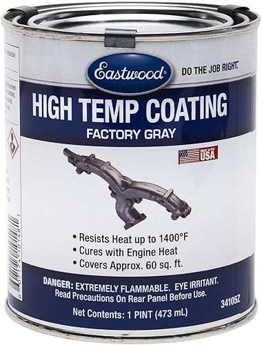 Eastwood Acabado de fábrica gris de alta temperatura de alta durabilidad 1 pinta