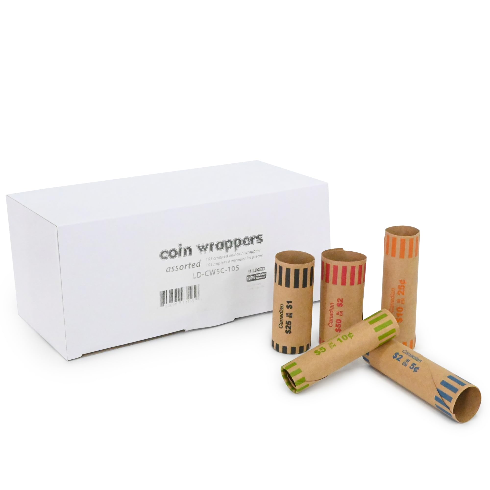 31 Assorted Preformed Penny Nickels Dimes Quarters Tubes Paper Coin