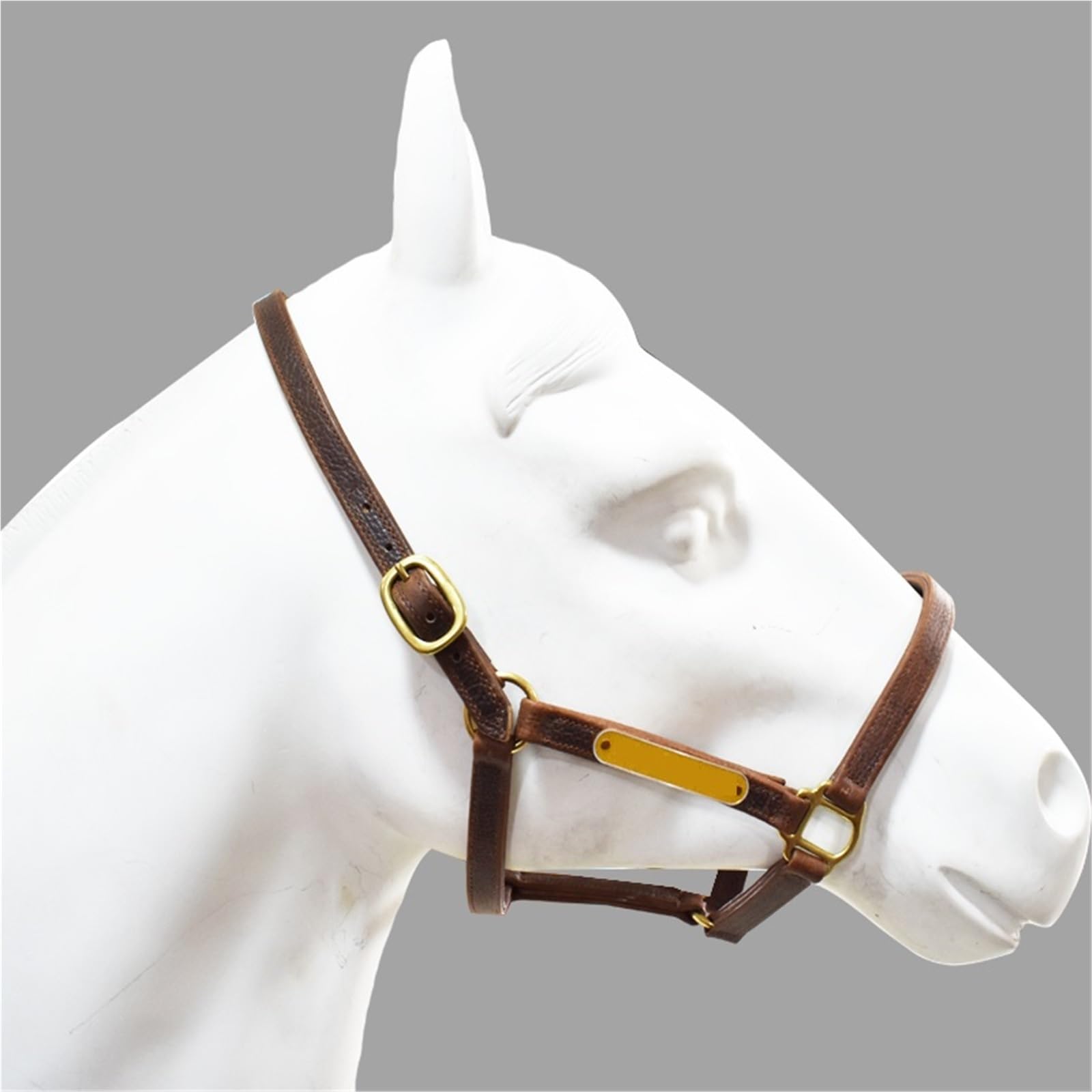 Brida y riendas for Caballos Collares for Cabeza de Caballo Equipo for Caballos Cabestro de Cuero for Caballos para Caballos(XL-Full)