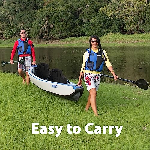 Sea Eagle Razorlite Inflatable Kayak - Lightweight, Drop Stitch, High Speed Inflatable Kayak For Touring - Solo Or Tandem - With Tall Back Seat(S), Paddle(S), Backpack, Skeg And Pump (473Rl Pro Carbon Kayak) #TOP5