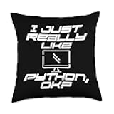 Python Object-Oriented Tee Programmer Software Developer Throw Pillow