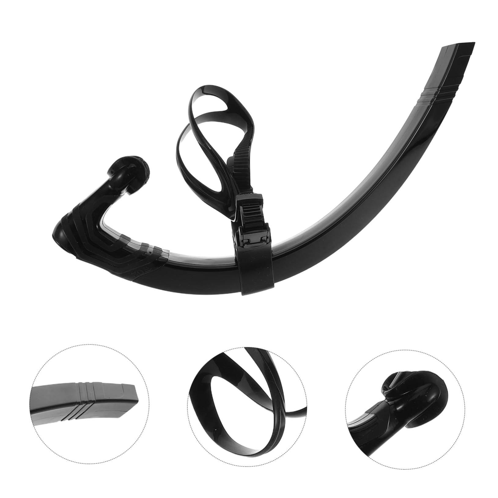 TOYANDONA Tuba de Natation Central Sangle de Tête Ajustable Embout Silicone pour Piscine et Eau Équipement de Snorkeling pour Adultes